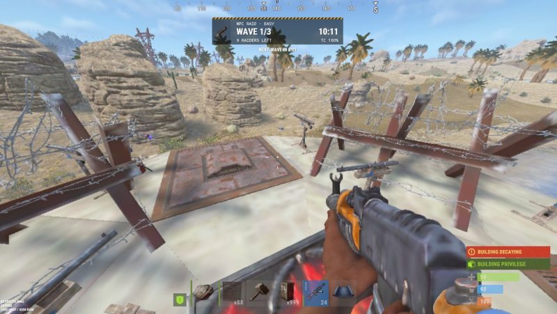 Rust NPC 突袭队 NpcRaiders · 对自己家发起防守战 · 波次突袭 + 实时战况面板-Biu腐蚀网