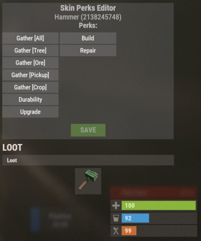 Skin Perks 4.2.2 · 皮肤属性加成 · 带可视化编辑器-Biu腐蚀网