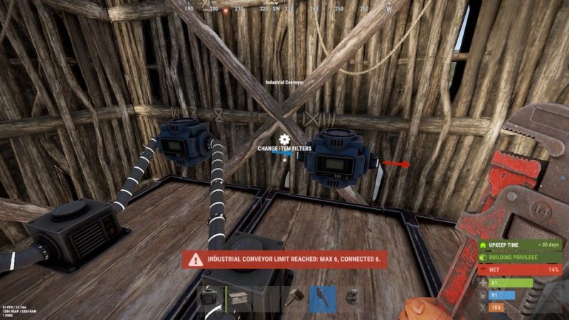 Rust 工业堆叠修正 Stack Modifier Industrial · 修传送带/合成器漏洞 · 可设连接上限保性能-Biu腐蚀网