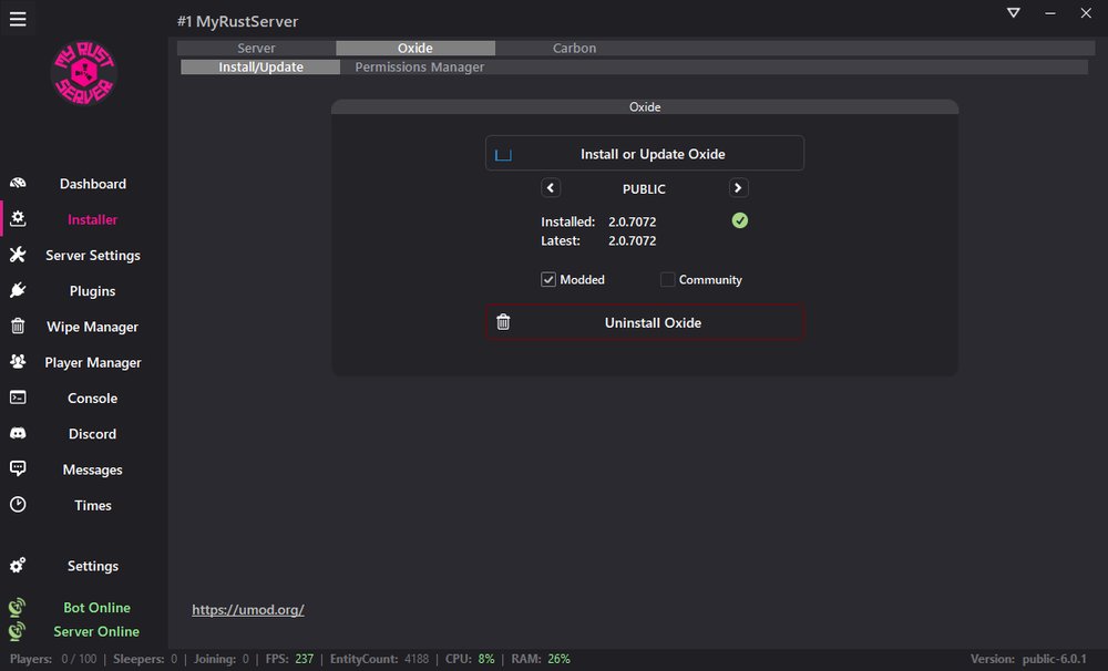 MyRustServer 6.6.0