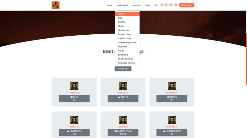 Rust Premium Website 1.5.6 · 服务器官网整站源码 · 可多语言/排行榜/个人主页-Biu腐蚀网