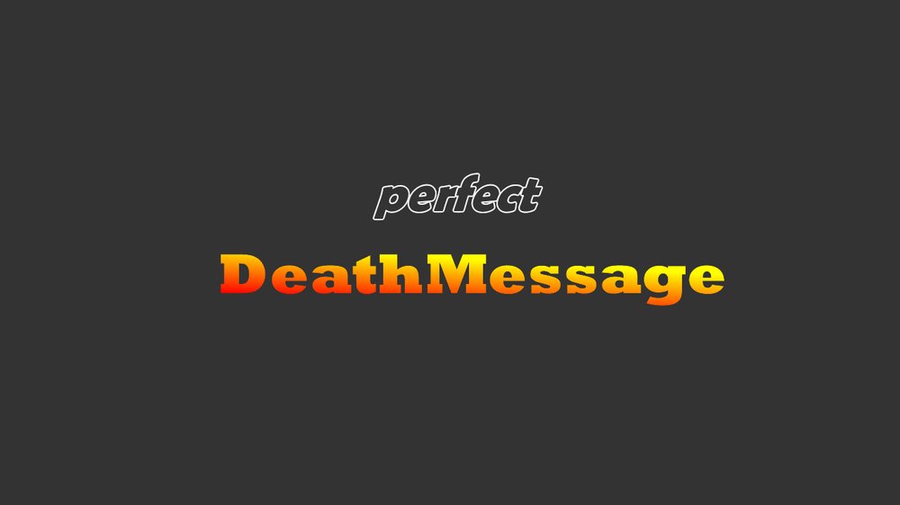 Death Message 1.2.0